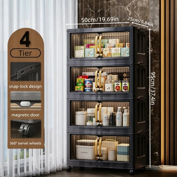 Willo ClearStack™ Rolling Storage Cabinet
