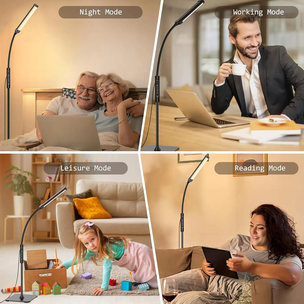 FlexBeam Adjustable LED Floor Lamp