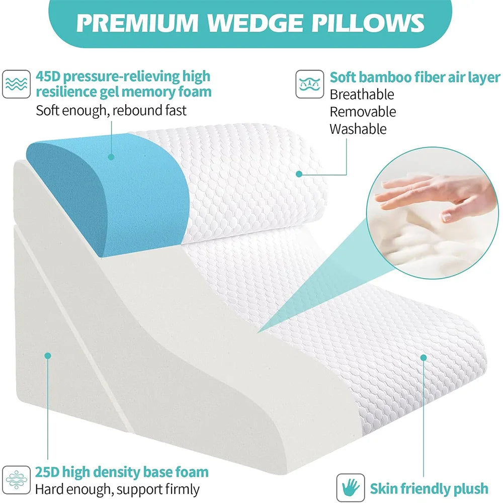 ElevateFlex 3-Piece Wedge Pillow System