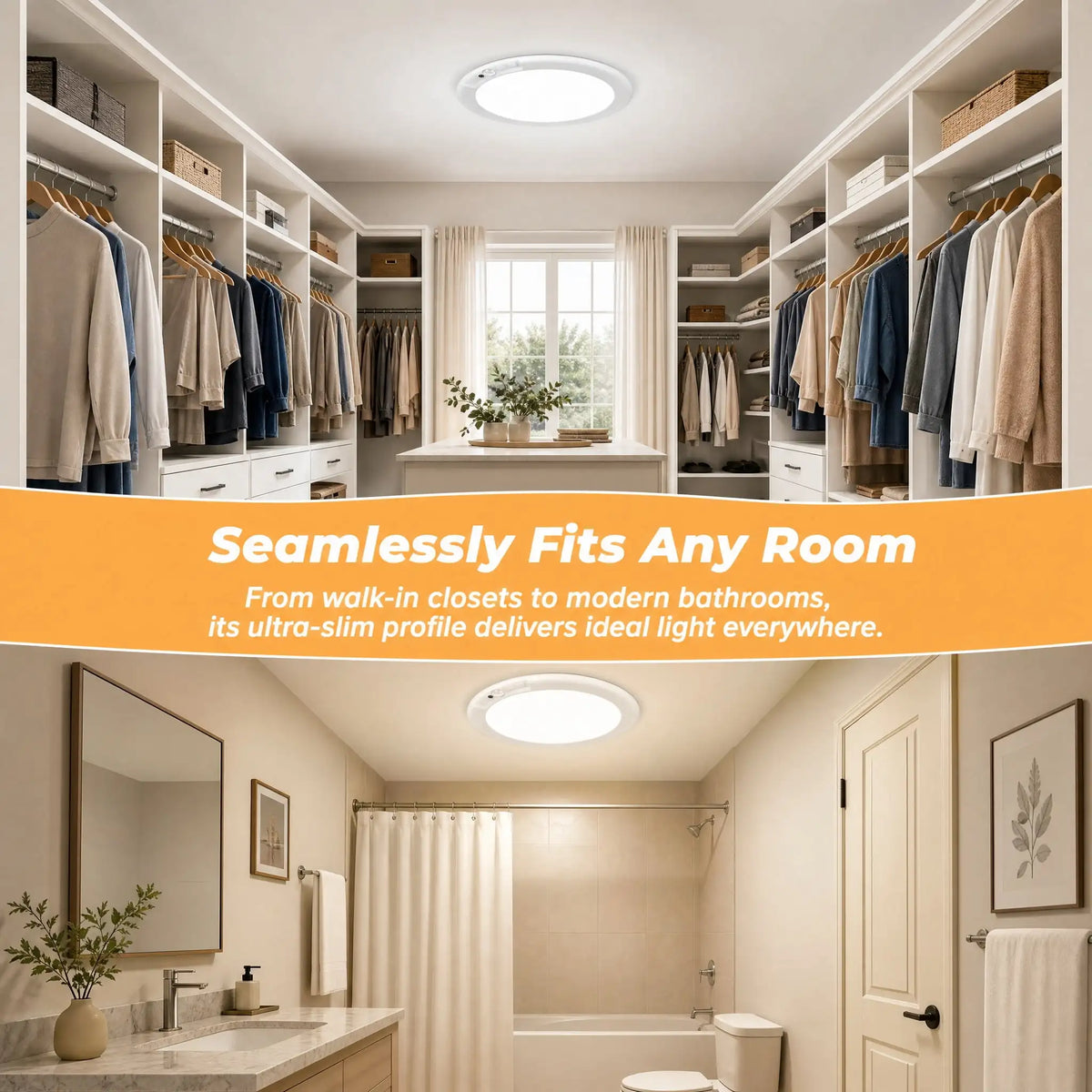 LumiSense Wireless Motion Ceiling Light