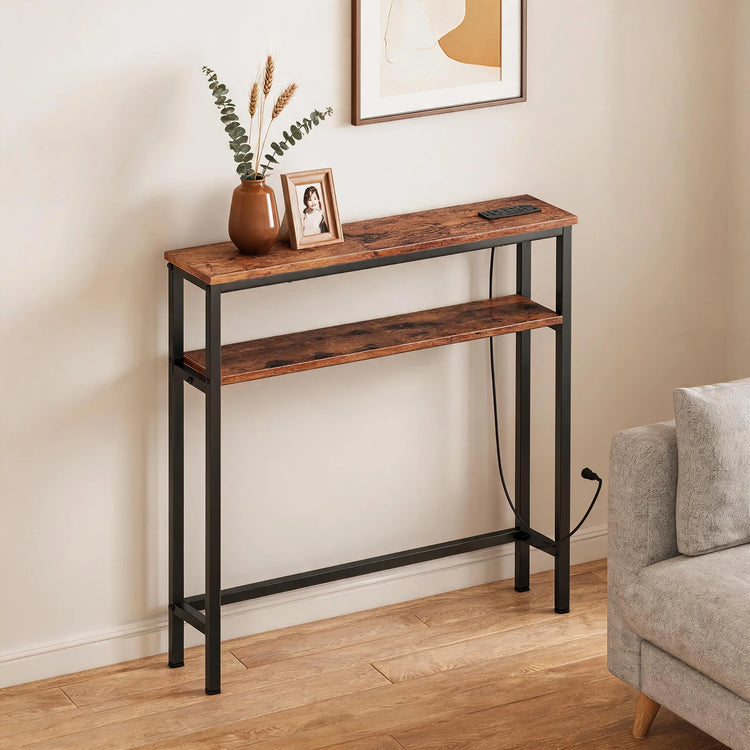 PowerSlim™ 2-Tier Console Table 🔌🏡