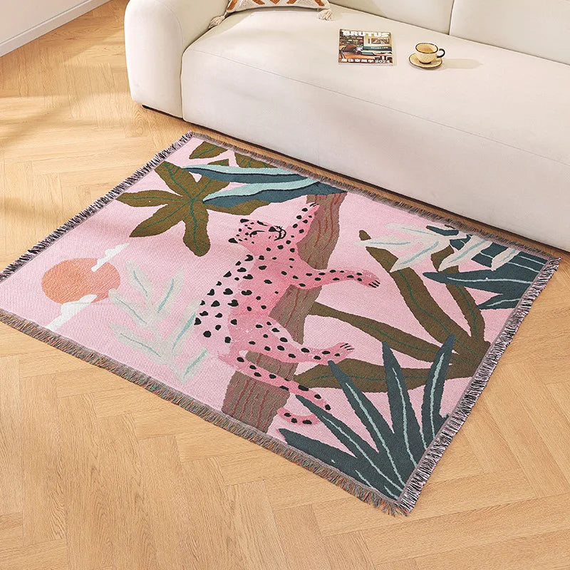 SavannaWeave Leopard Throw