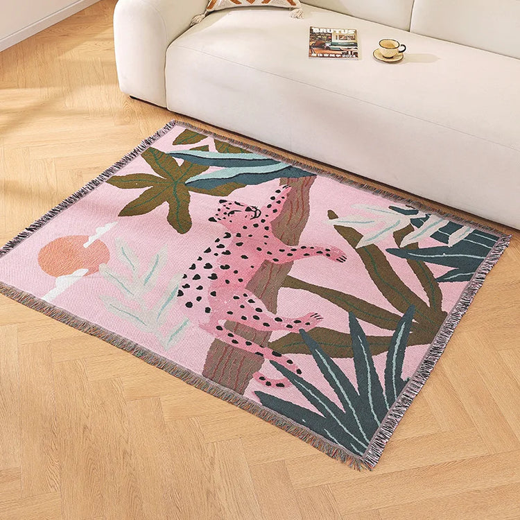SavannaWeave Leopard Throw