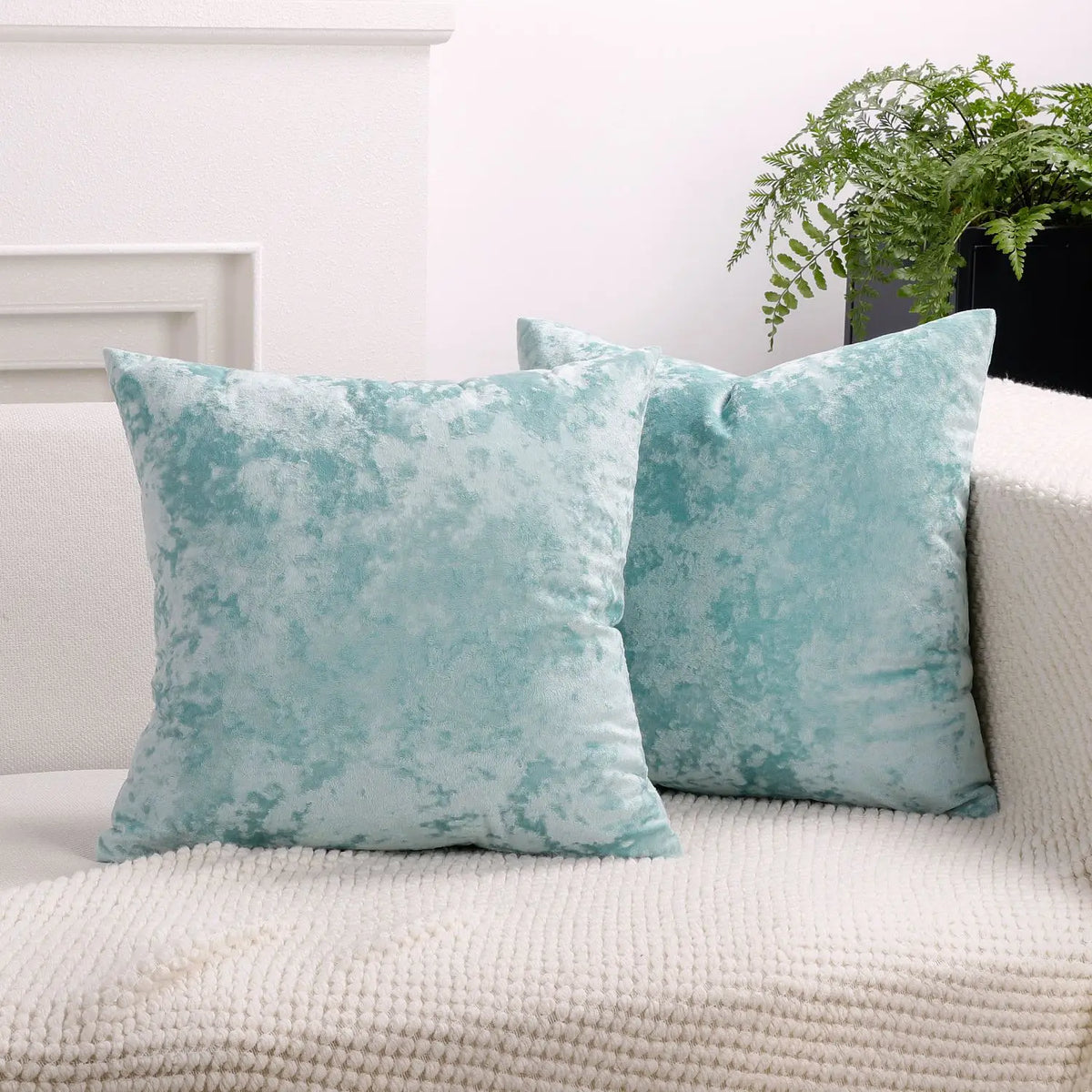 PlushAura Velvet Cushion Cover
