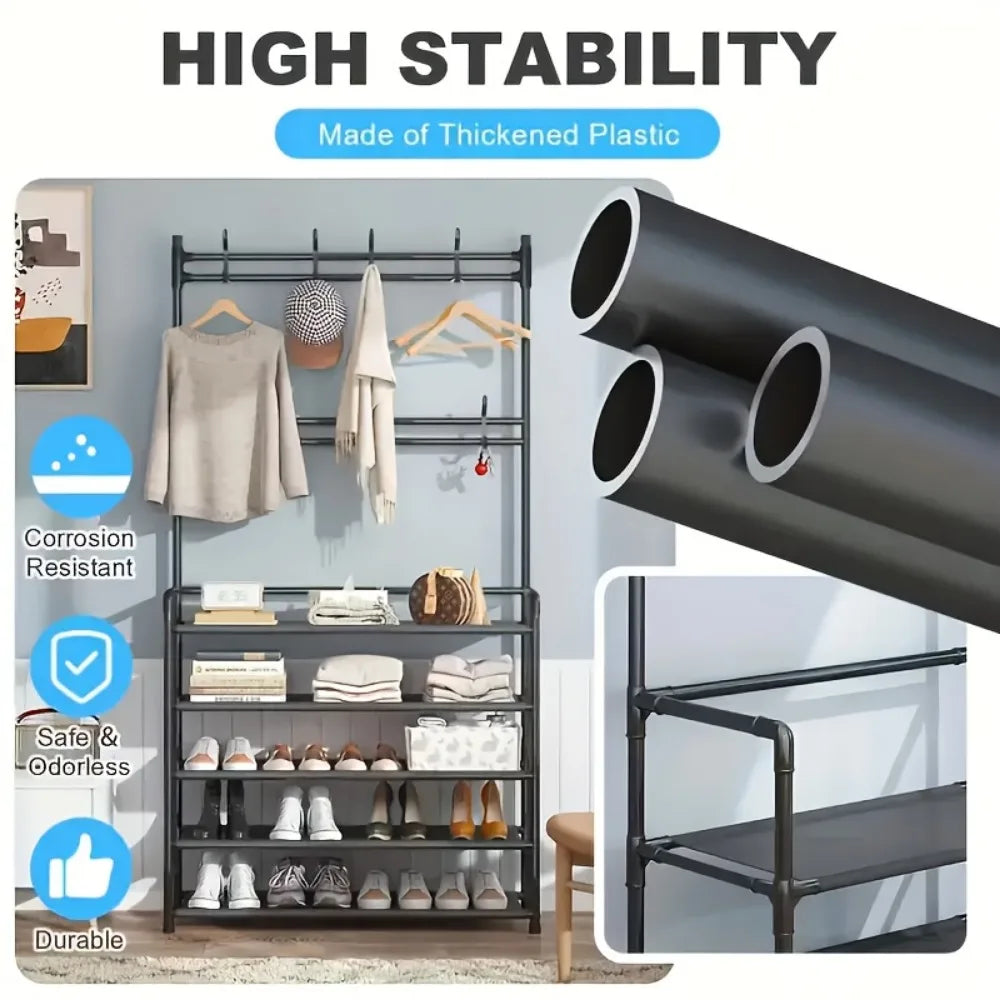 Willo EntryRise™ 5-Tier Coat & Shoe Rack