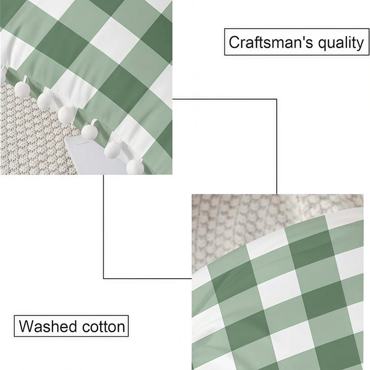 HearthLine 4-Piece Farmhouse Cushion Cover Set