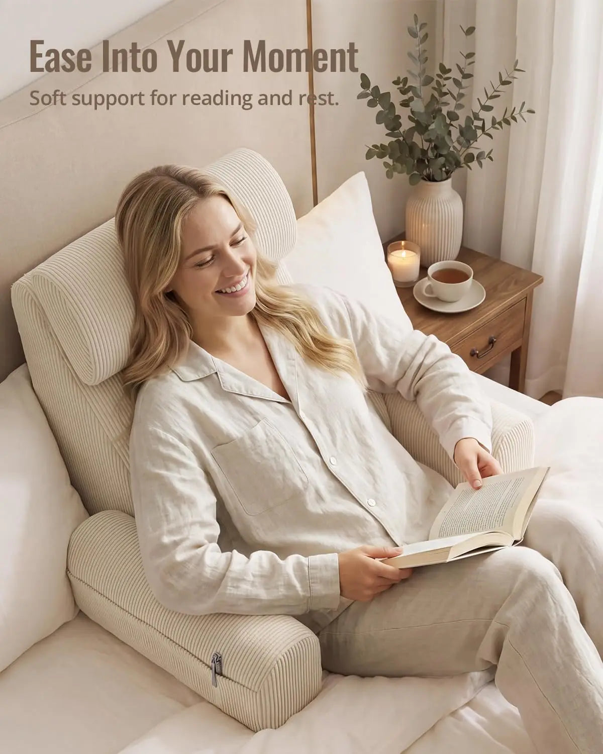 LoungeNest Adjustable Reading Pillow