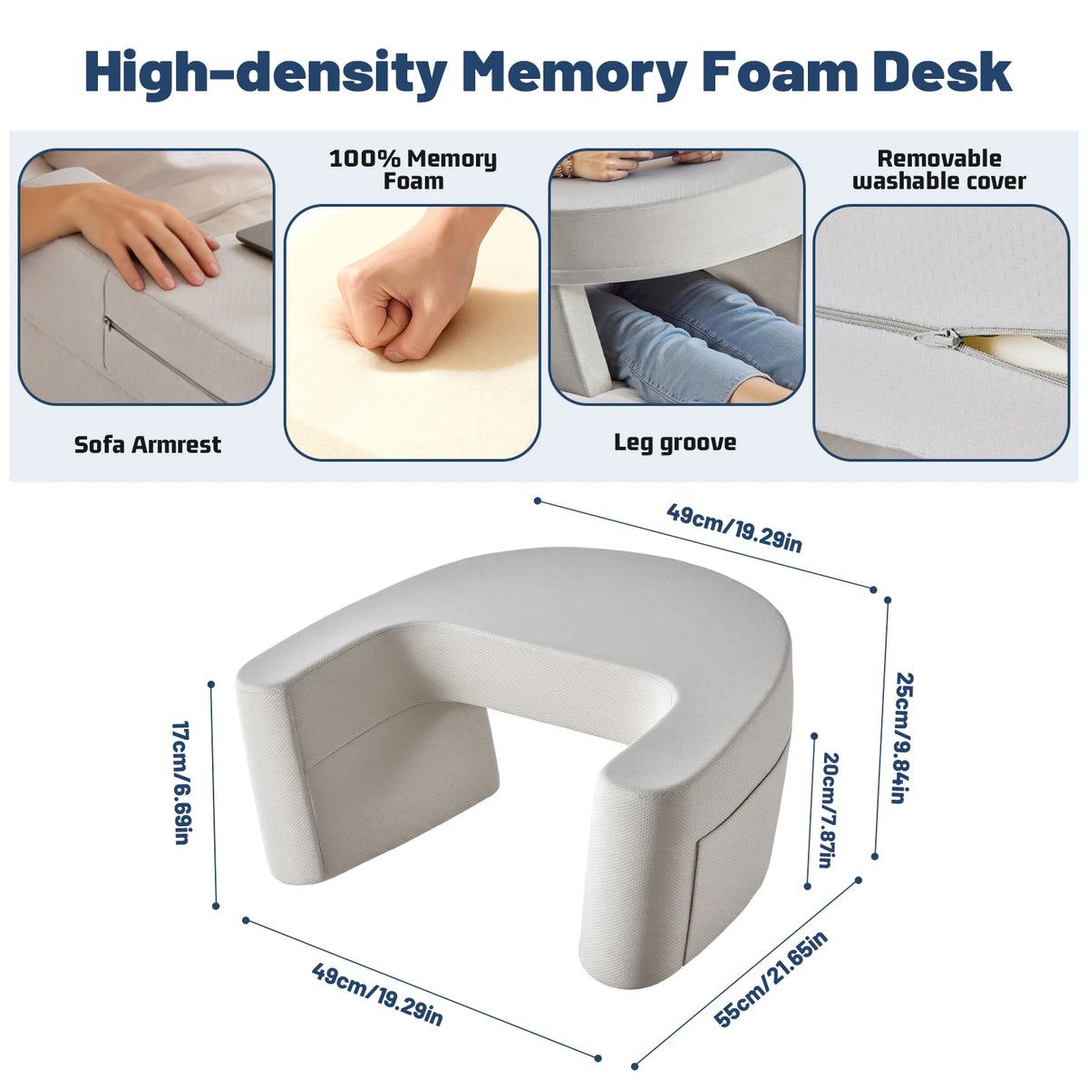 WilloPillow CurveRest™ Ergonomic Memory Foam Pillow