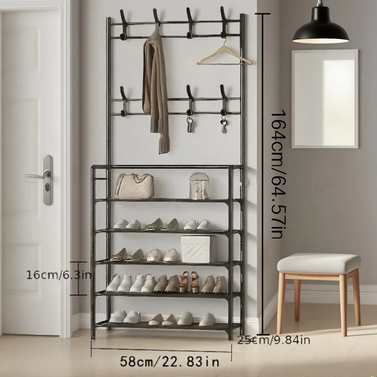 Willo EntryRise™ 5-Tier Coat & Shoe Rack