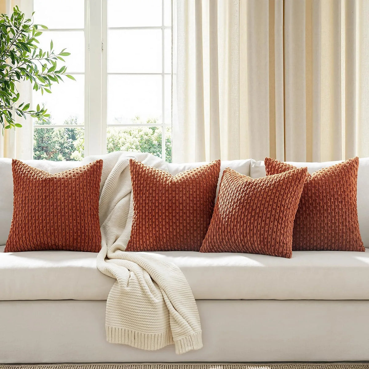 CordLine™ Striped Cushion Cover 🤎🧶