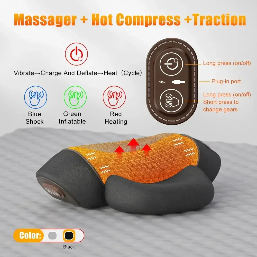 WilloPillow ZenPulse™ Heated Massage Memory Foam Pillow