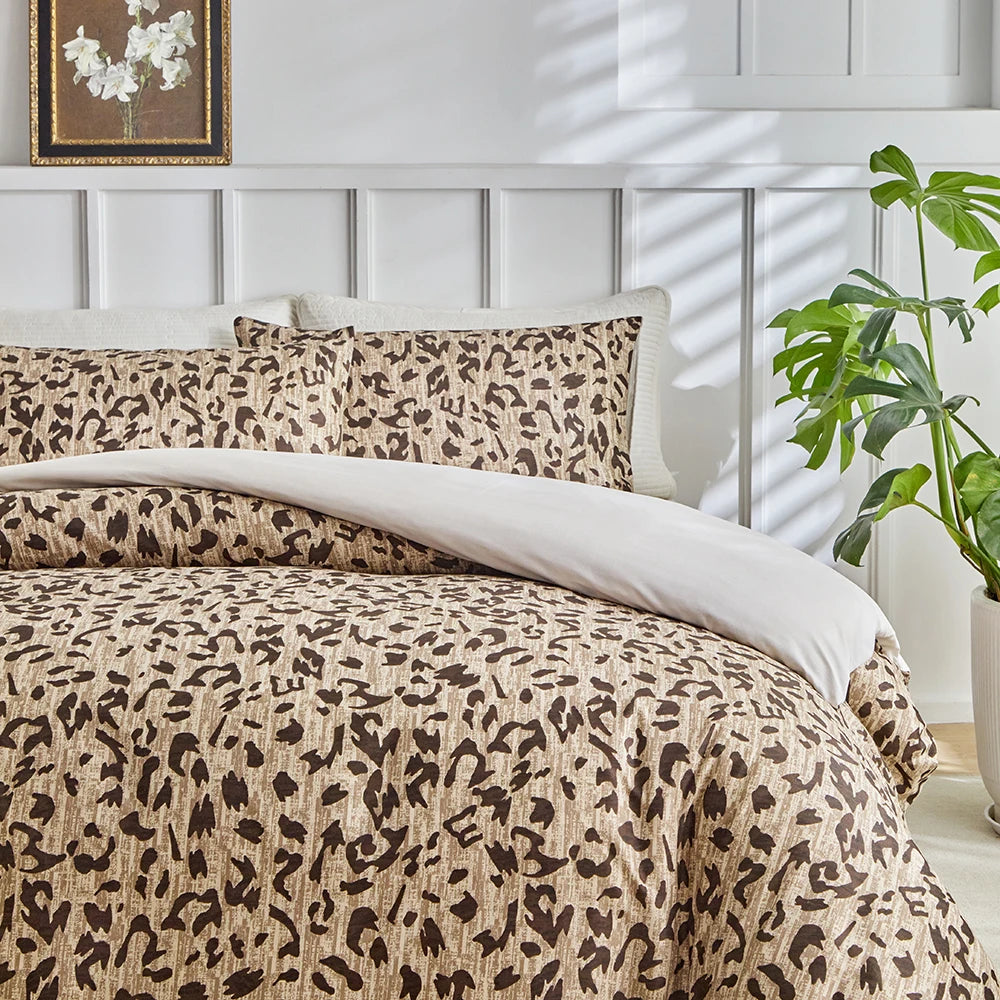 Duvet Cover Bedding Set Leopard Twin Full Queen King Size 135x200 Nordic Quilt Cover 240x220 Double Single Bed Linen 200x200