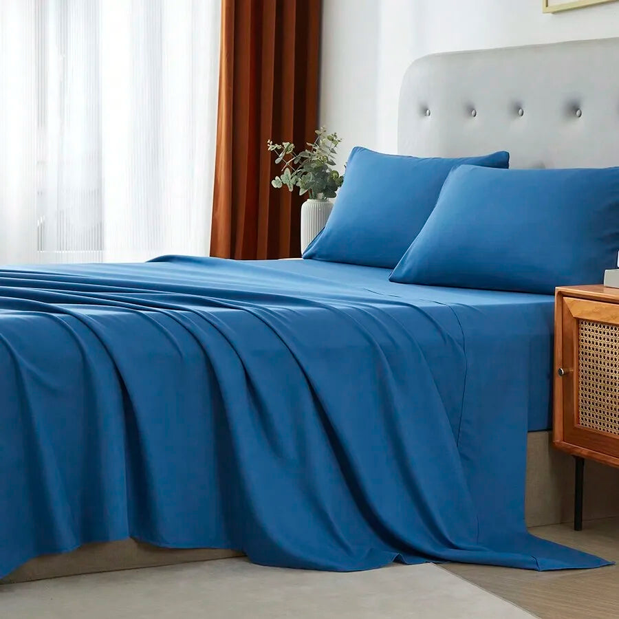 3/4 Piece Home Bed Sheet Set, Soft, Comfortable And Breathable Bedding Set, Hotel Luxury Home Summer Bedding Sheets Twin, 1 Or 2