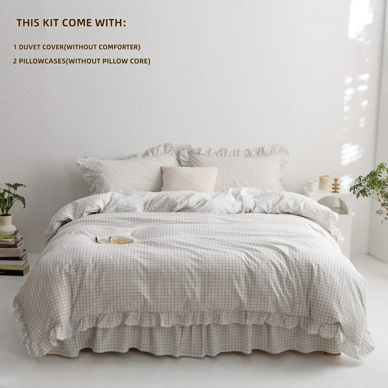 WilloPillow NoirCheck™ Plaid Bedding Set