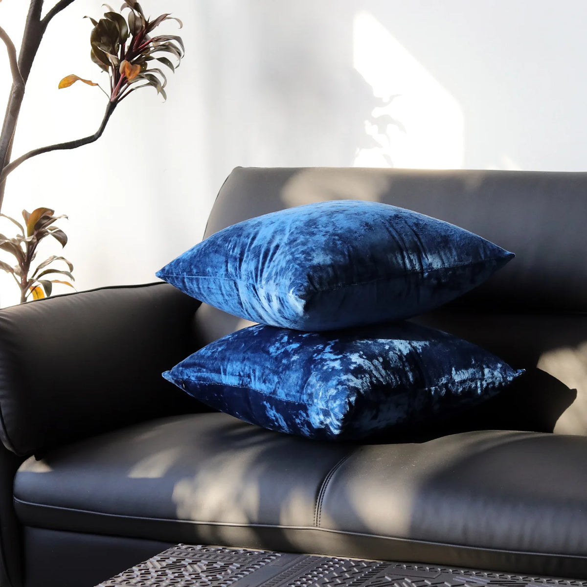 PlushAura Velvet Cushion Cover
