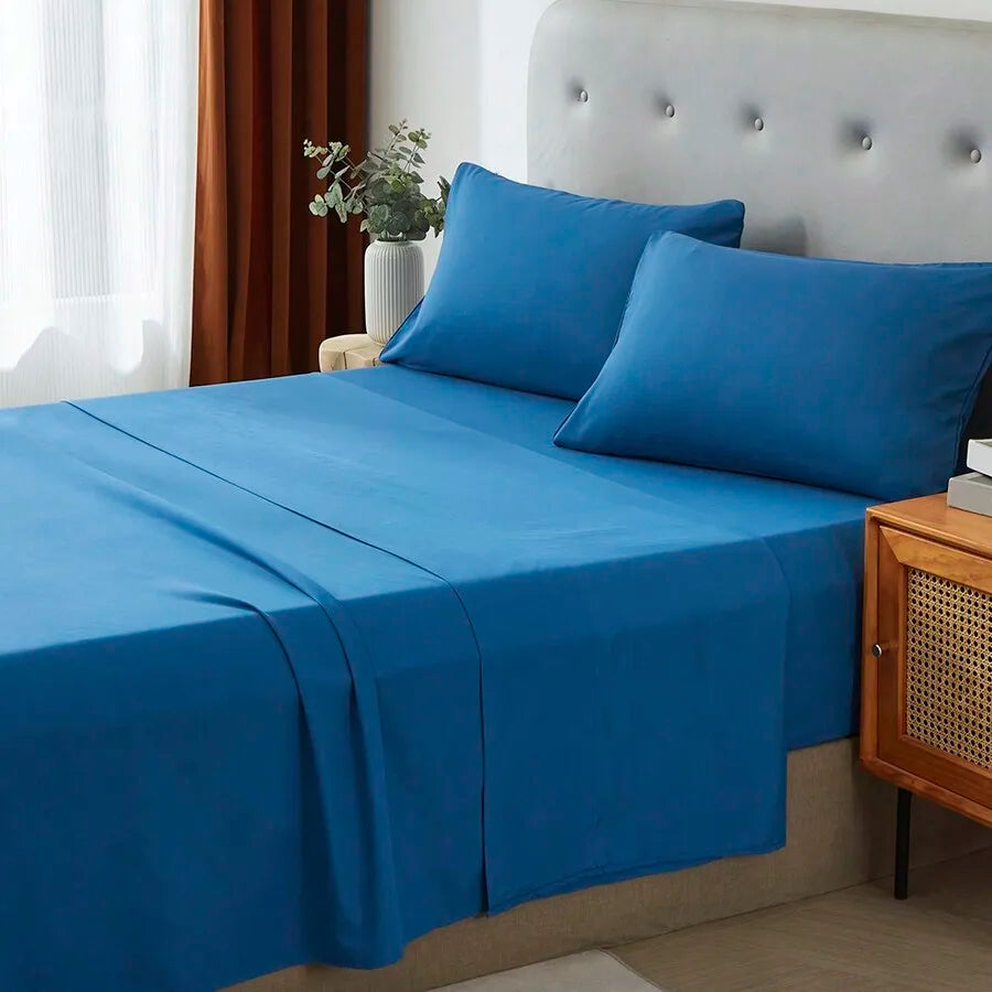 3/4 Piece Home Bed Sheet Set, Soft, Comfortable And Breathable Bedding Set, Hotel Luxury Home Summer Bedding Sheets Twin, 1 Or 2