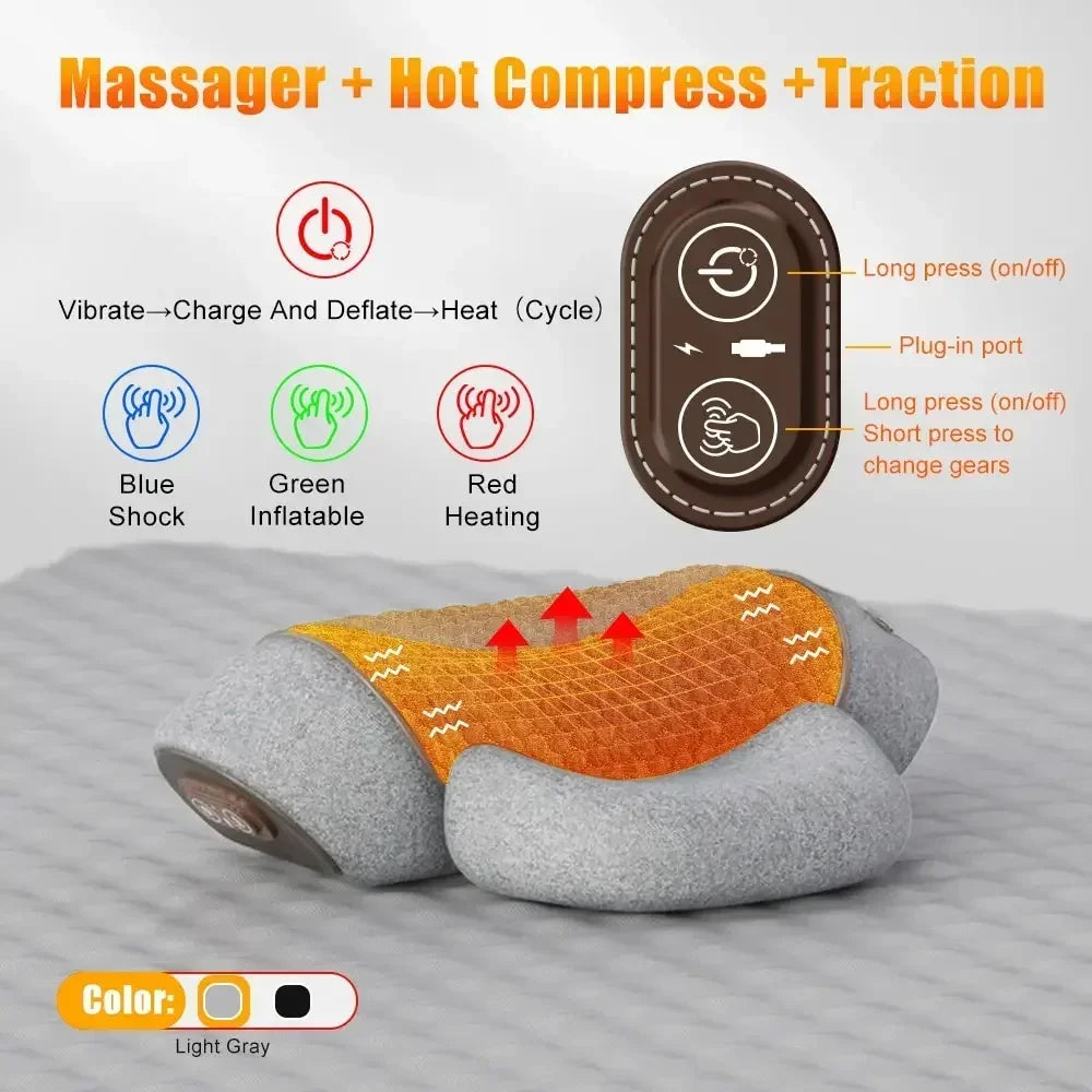 WilloPillow ZenPulse™ Heated Massage Memory Foam Pillow