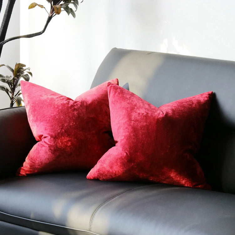 PlushAura Velvet Cushion Cover