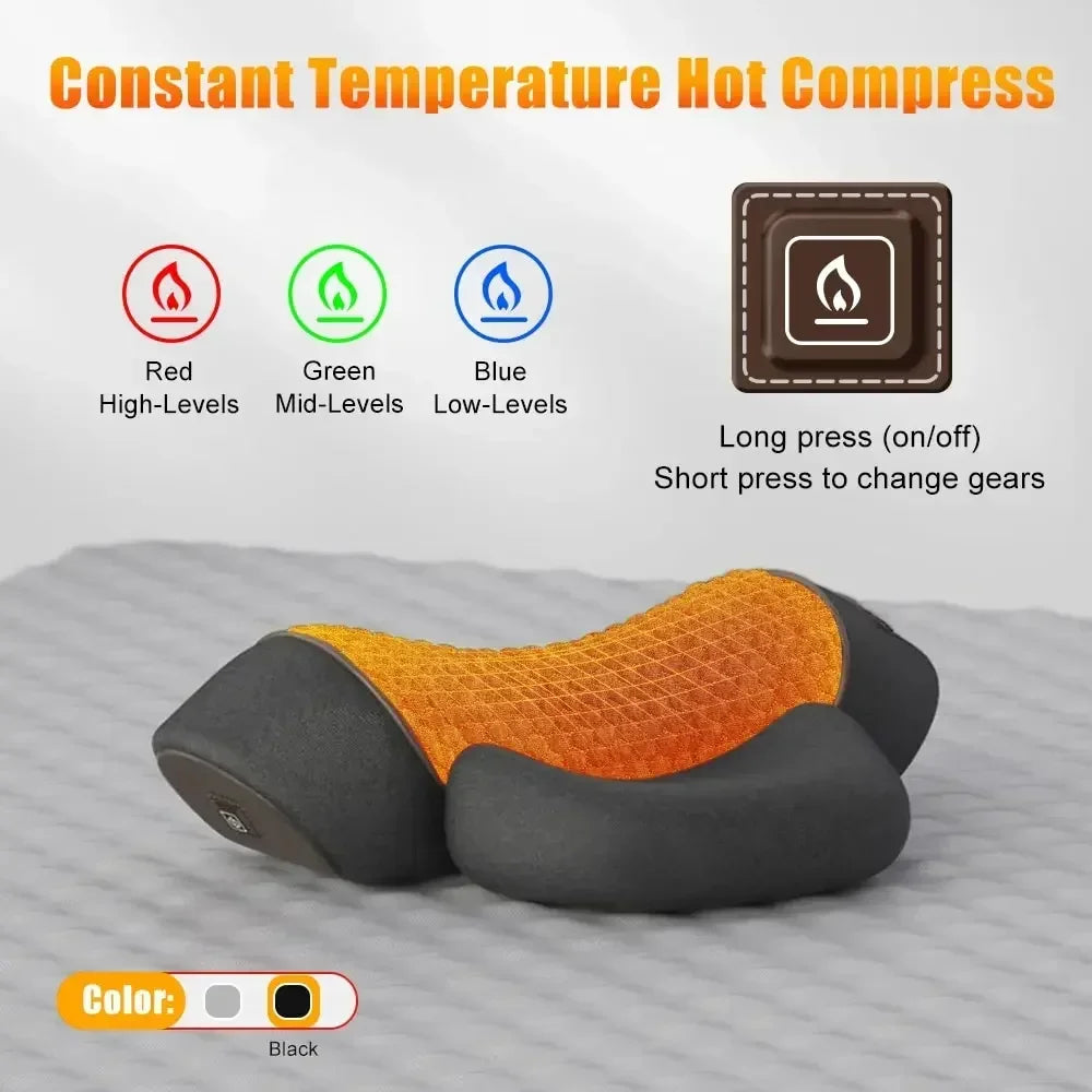WilloPillow ZenPulse™ Heated Massage Memory Foam Pillow