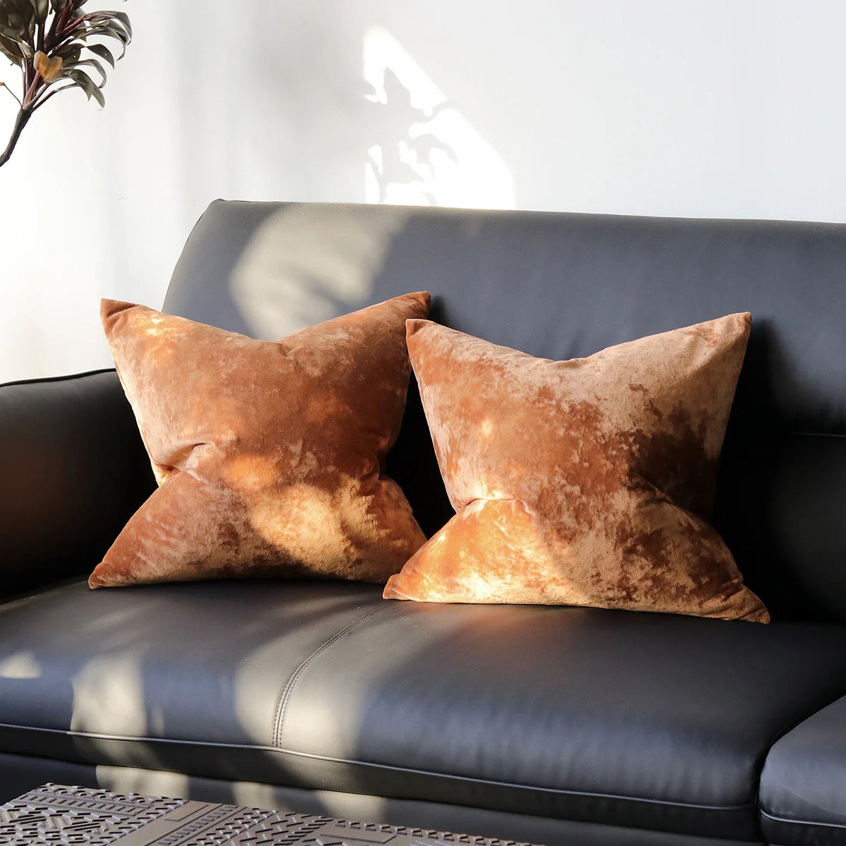 PlushAura Velvet Cushion Cover