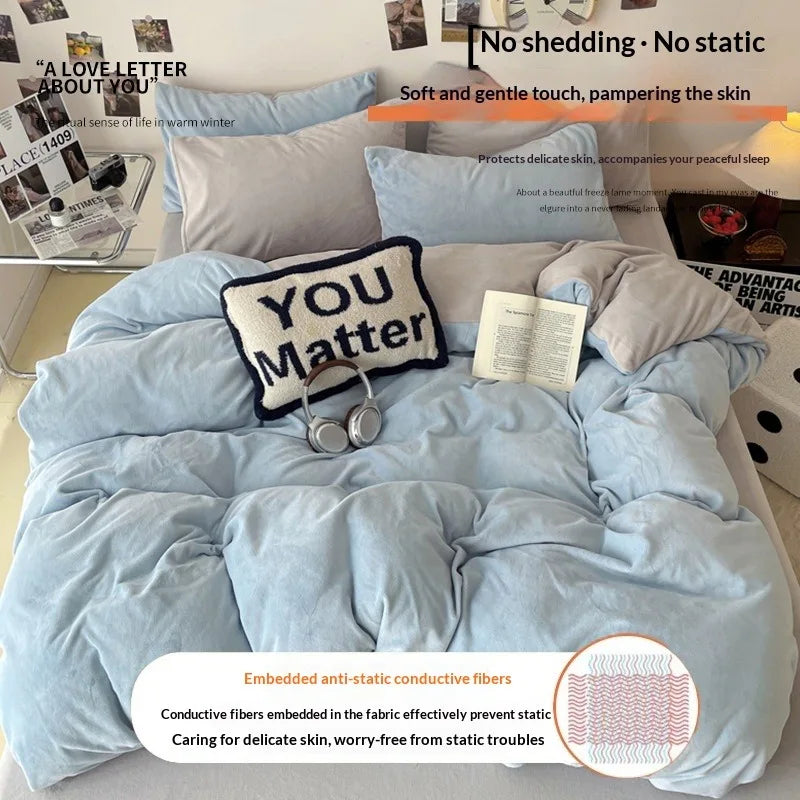 WinterCloud 4-Piece Fleece Bedding Set