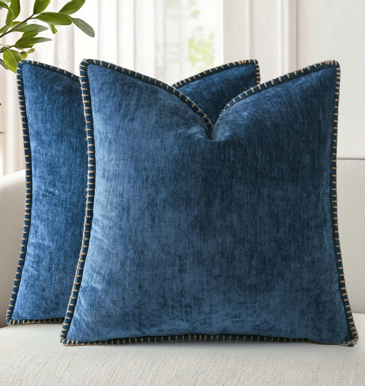 Stitch Soft Chenille Cushion Cover