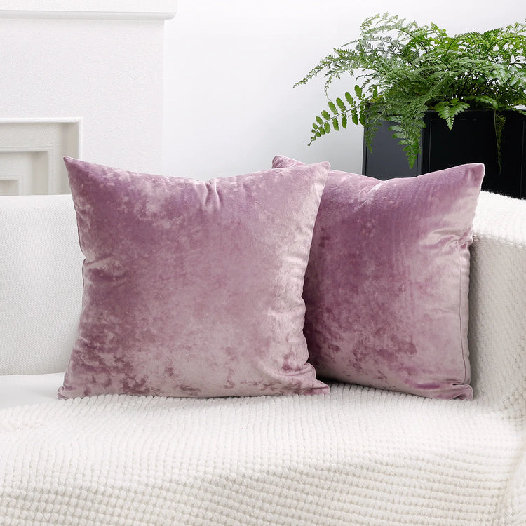 PlushAura Velvet Cushion Cover