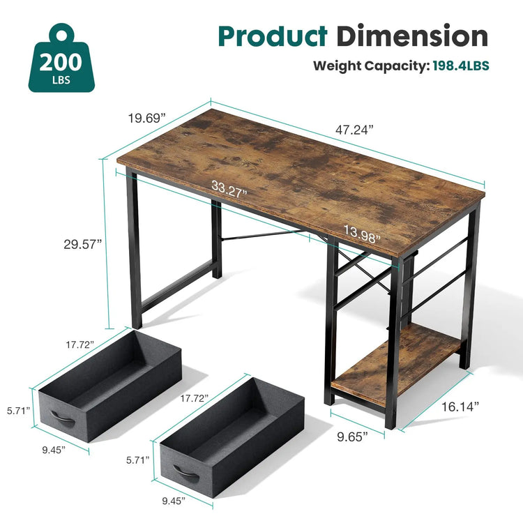 WorkNest Reversible Storage Desk