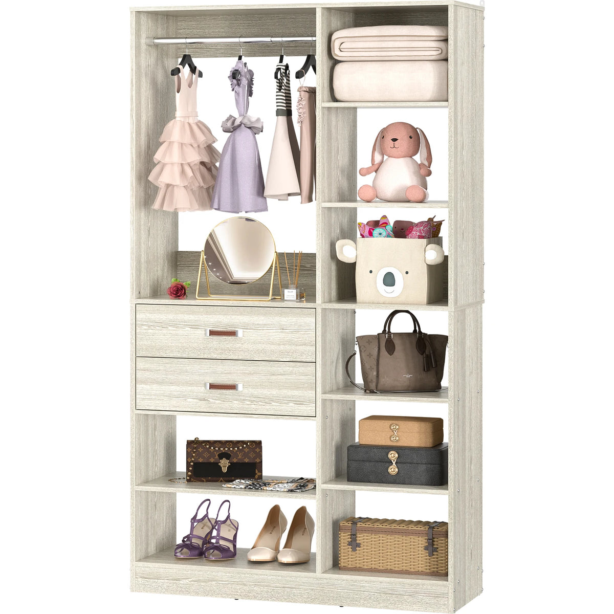ClosetCraft 10-Shelf Wardrobe System