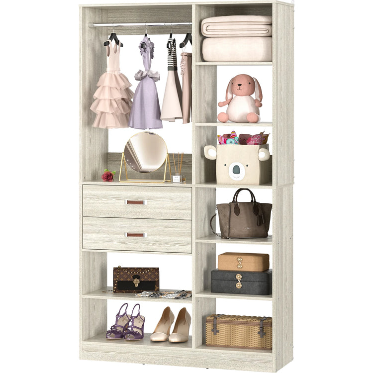 ClosetCraft 10-Shelf Wardrobe System