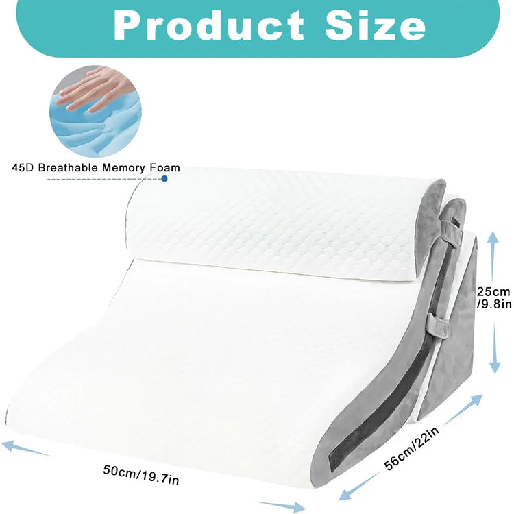 ElevateFlex 3-Piece Wedge Pillow System