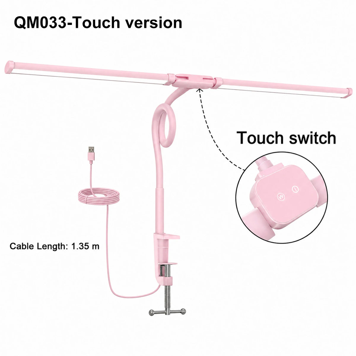 DuoBeam Wide-Angle Desk Lamp