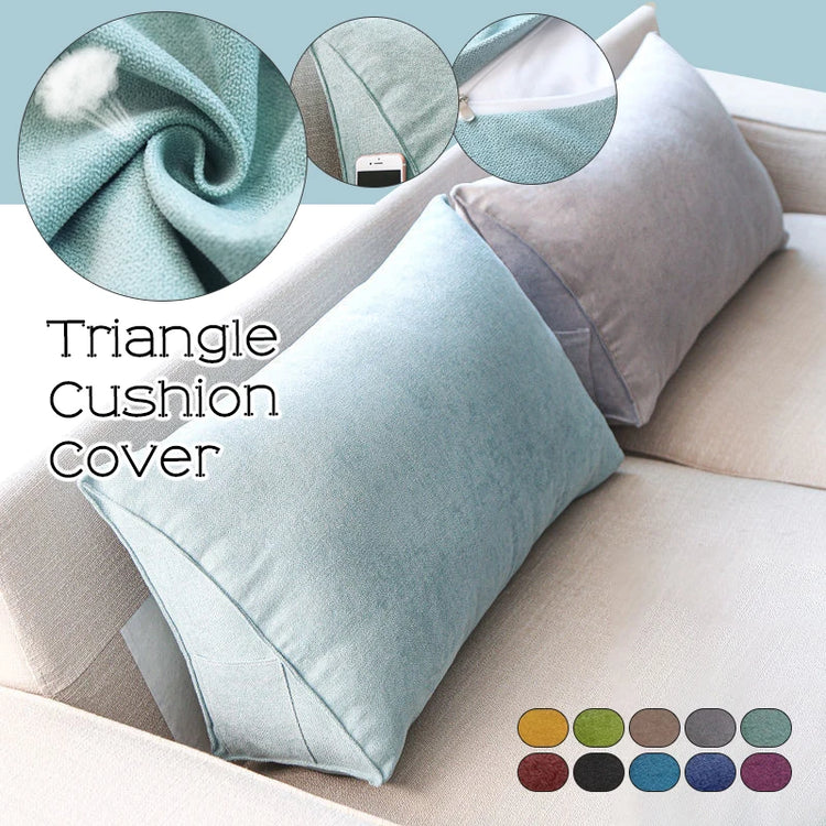 CozyLean Triangle Back Cushion Cover