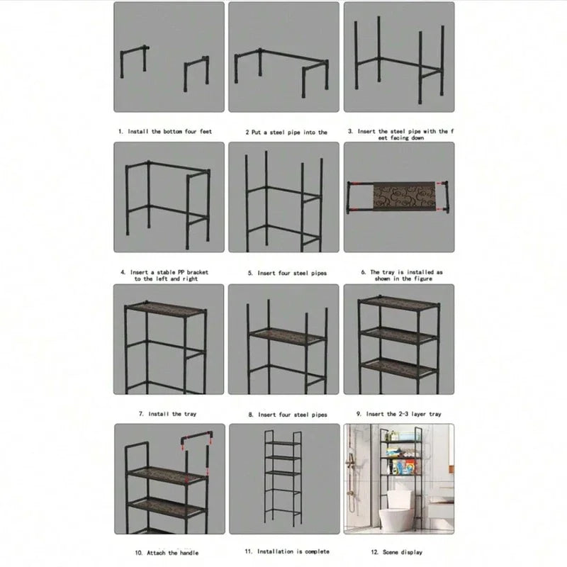 BathRise Over-Toilet Storage Rack