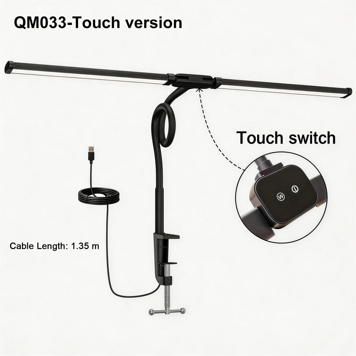 DuoBeam Wide-Angle Desk Lamp