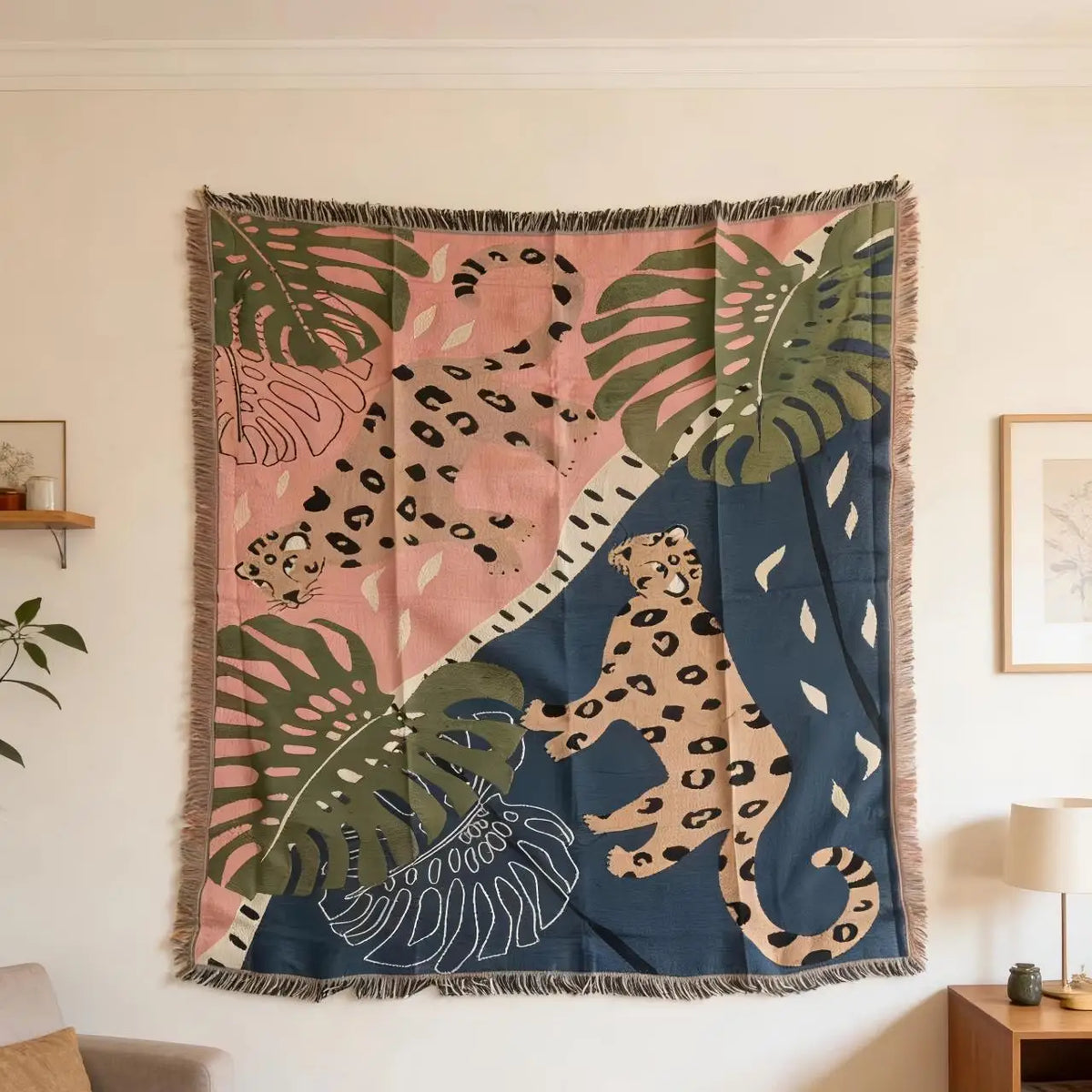 SavannaWeave Leopard Throw