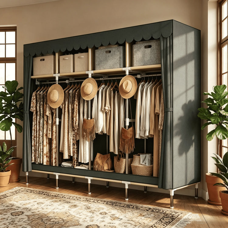 WardrobeNest Covered Storage Closet