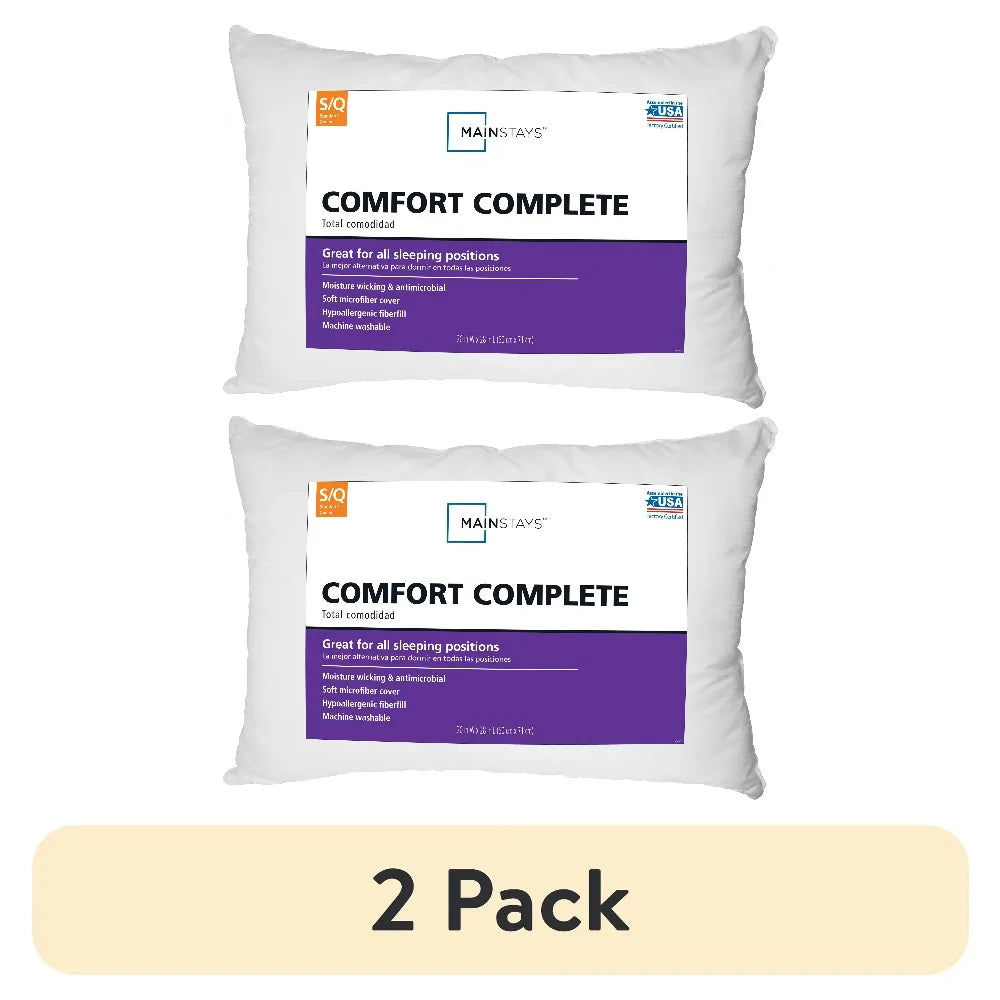Bed Pillow Standard Queen Size 2 Pack