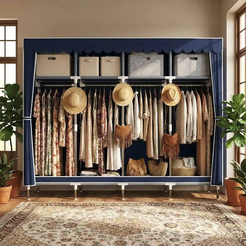 WardrobeNest Covered Storage Closet