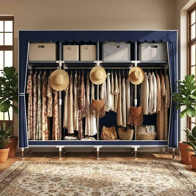 WardrobeNest Covered Storage Closet