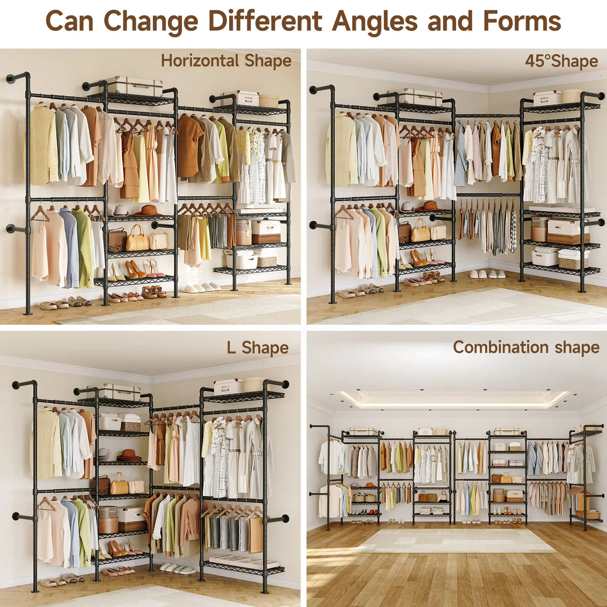 Willo RailFlex™ Wall-Mounted Closet System