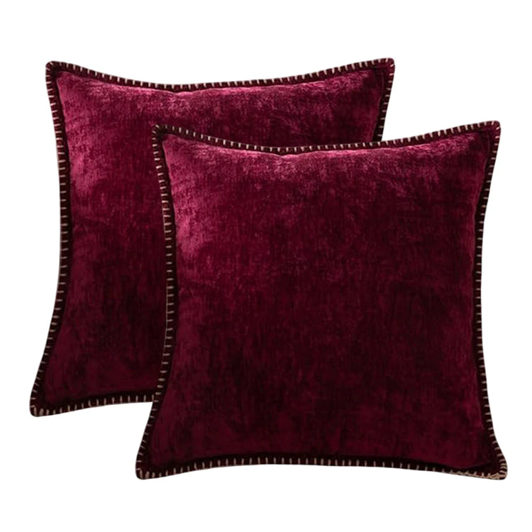 Stitch Soft Chenille Cushion Cover