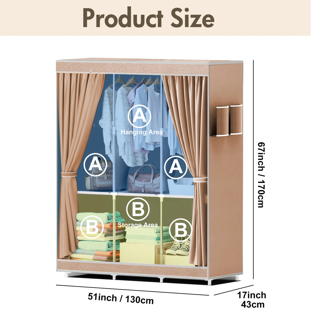 ClosetHaven Portable Wardrobe