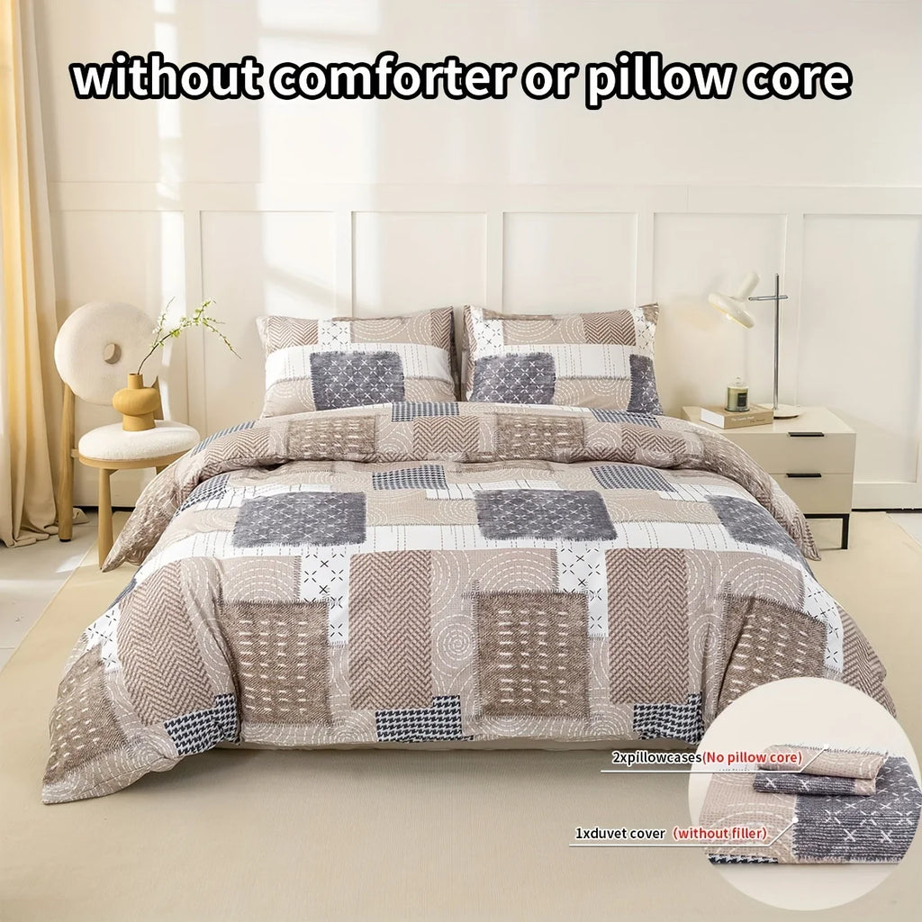 WilloPillow PatchLuxe™ Modern Patchwork Bedding Set