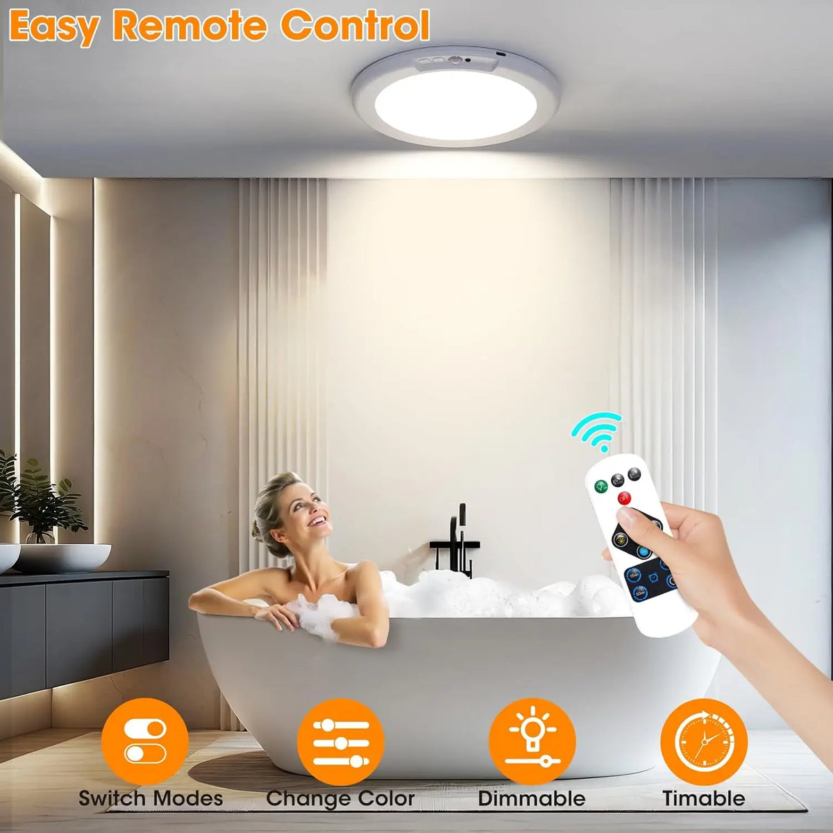 HaloSense Rechargeable Motion Ceiling Light