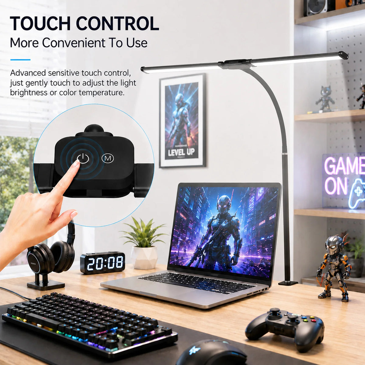 DuoBeam Wide-Angle Desk Lamp