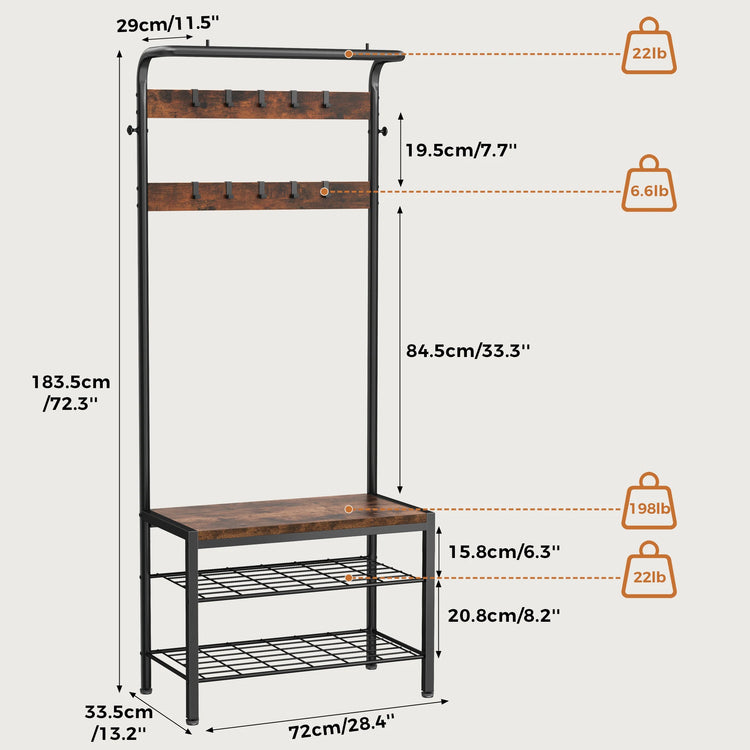 EntryNest 4-in-1 Hall Tree