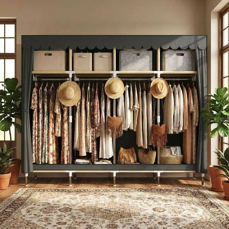 WardrobeNest Covered Storage Closet