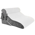 Memory Foam Wedge Pillow Adjustable Incline Support Pillow with Detachable Neck Bolster for Acid Reflux Snoring Back Pain Postoperative Sleep