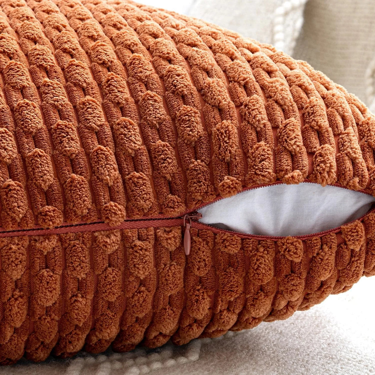 CordLine™ Striped Cushion Cover 🤎🧶